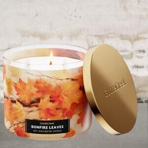 Goose Creek Bonfire Leaves 3-Wick Candle NEW
